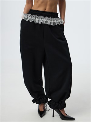 {{photo.Alt || photo.Description || 'Брюки женские из футера с рюшей'}}