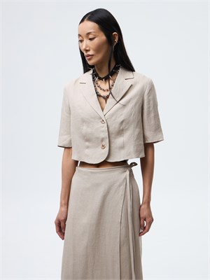 {{photo.Alt || photo.Description || 'Кроп-жакет из 100% льна бежевый'}}